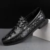 Kleding Schoenen mannen Lederen Flats 2019 Nieuwe Merk Alligator Ontwerp Mannen Penny Loafers Mode Stijl Heren Mocassin Schoenen L0830