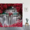 Shower Curtains Tropical Rainforest Landscape Shower Curtains Forest Waterfall Beautiful Natural Scenery Luxury Bathroom Decor Screen With R230830