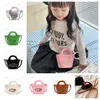 Kids' Cute Bag Princess Bucket Tote Designer Di Bag Mini Shoulder CrossBody Bag Fashion Women Handbag Leather Classic Girls Small Mobile Phone Bag 230830