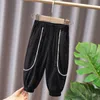 Byxor 2023 Summer Children s Ice Silk Anti Mosquito Pants Boys Knickers Girls Casual Pants Loose Sport 230830