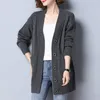 Kvinnor S stickor Tees Woman Style V Neck stickade tröjor Thin Cardigan Female Fashion Long Sleeve Top Mujer Ladies Thick Sweater Cardigans Coat G452 230829