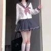 スカートJK日本のミニスカートシャツタイ3pcsセット女性