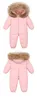 Down Coat 2023 Baby Duck Clothes For Boys And Girls Pure Color Winter Snowsuits 0-3y Toddler Overalls Long Sleeve Infants With Fur