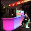 Furniture Commercial Furniture Modern Lighting Color Changing Rechargeable Pe Led High Cocktail Bar Tables Counter Of Drop Delivery Home Gar