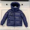 Cappotto Bambini Ragazzi Moda Inverno Antivento Piumino con cappuccio Cappotti di lusso Designer Blu scuro Capispalla Bambino ragazzo Puff Giubbotti Abbigliamento per bambini