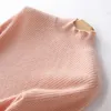 Женские свитера Pure Wool свитер с половиной высокого силового пулора Slim Fiting Fashion вязание базовое пальто осень и зима