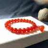 Bracelet en jade naturel lotus, petite main, perles rondes, orne les tours, cristal de vent, perles de jade, nation