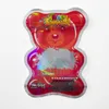 Sacs d'ours en forme spéciale, vente en gros, sac de 500 mg, cubes de vers, emballage en Mylar, vert, bleu, rouge, violet, Gviho