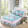 Bedrok Katoen Bloemen Ruche Sprei Flatted Laken Matrashoes Prinses Beddengoed Kussensloop Meer kleur