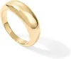 Pavoi 14K Gold Gold Chunky Dome Pierścień | Puffy Dome Pierfabelki | Chunky Signet Pierścień dla kobiet