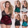 Women's Sleepwear Night Wears For Women Sexy Nightgown Two Tone Black Lace Home Wear Selling Sleeveless Lingerie