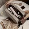 Высококачественное PU Three Open Cosmetic Bag Maws Women Portable Новая водонепроницаем
