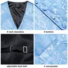 Mens Vests Silk Wedding Vest Tie Set Sleeveless Western Waistcoat Jacket Necktie Hanky Cufflinks Sky Blue Coral Beige Silver Burgundy 230829