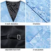 Mens Coletes De Seda Colete De Casamento Conjunto Sem Mangas Colete Ocidental Jaqueta Gravata Hanky Abotoaduras Céu Azul Coral Bege Prata Borgonha 230829