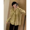 Kvinnor S KNITS TEES KOREA MODE RANDS HOODED KNIT CARDIGANK KVINNA RÖDA LOOK CASUAL Hösten Vintertröja Patiker Pälsöverdimensionerad långärmad topp 230829