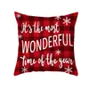 Kerstversiering 45 cm vrolijk kussenhoes kussensloop voor thuisornament Happy Year Decor 230829