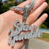 Pendentif Colliers Arrivé Bling glacé rester humble lettres pendentifs pavé 5A cubique zircone colliers pour hommes Hip Hop rappeur CZ bijoux 230830