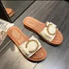 Обувь Slippers для женщин Высококачественные женские сандалии толстые подошвы мягкие плоские дно Сандалия De Mujer Verano 2023
