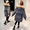 Down Jas Mode Meisjes Jas Winter Kinderen Warme Parka Grote Bont Hoodies Kinderkleding Kerst Jaar Bovenkleding 4-14Yrs