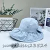 Lu Large Brim Bow Fisherman Hat, damski wizjer, składany kapelusz, designerski kapelusz, lekki i wygodny krem ​​przeciwsłoneczny QD309125