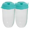 Dinnerware Sets 2 Pcs Salad Cup Fruit Containers Lids Dressing Go Portable Cups Outdoor Shaker Milk Pp Fitness Reusable