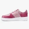 DIY Buty Pink One For Men Platforma platforma swobodna spersonalizowana sneaker z fajnymi trenerami stylu mody buty na zewnątrz 36-48 103481