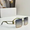 Big Square Frameless Solglasögon Designer Wide Glasses Temple Clear Fashion Sun Glasses Women Men