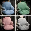 Pillow Cute Faux Fur Chair Soft Comfortable Plush Office Relieve Fatigue Bus Cozy Thicked