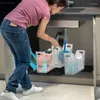 Bolsas de almacenamiento Organizador de refrigerador Contenedores de contenedores para organización de cocina Debajo del fregadero Botellas de bebidas Despensa