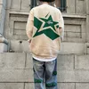 Men's Sweaters Y2k Retro Alphabet Stars Crew Neck Sweater for Men Pullover Ropa Hombre Baggy Knitted Clothes Oversized Casaco Masculino Tops 230830