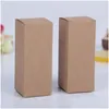 Paketleme kutuları toptan 2.8x2.8x7cm kraft kağıt karton kutu ruj şişe başına kozmetik esansiyel yağ ambalajı Siyah beyaz Federex f dhql5