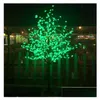 Dekoracje świąteczne LED sztuczne kwiat wiśni Light Tree Light 1152pcs BBS 2M Wysokość 110/220 VAC Odporna deszcz na zewnątrz Zastosowanie Drop Otjyr