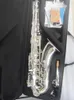 Silver Classic MARK VI Profesjonalny saksofon tenorowy wszystkie srebrne producent profesjonalny ton klasy saksofonowy instrument jazzowy