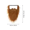 Vestito operato fai da te Barba finta Lunga lanugine Cosplay Party Capelli facciali Baffi Parrucca Divertente Festival Forniture natalizie HKD230829