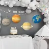 Other Event Party Supplies 8Pcs Solar System Eight Planets Paper Ball Lampion 30cm Hanging Galaxy Paper Lanterns For Kids Birthday Party Decoration 230829