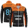 2023 Fashion F1 Jackets Sweatshirt Formula One Team Mclaren Season 81 Zippered # 4 Lando Norris Spring Apparel