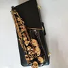 2023 saxofone alto profissional e-flat chave de ouro preto 82z modelo clássico saxofone jazz instrumento