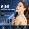 Hair Dryers 6 In 1 Dryer Brush High Speed Blow Multi Styler Blower Air Styling Curling Iron Wand Auto Curler 230829