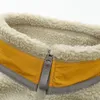 男性デザイナージャケットフード付きスウェットシャツフリースクラシックレトロジッパー厚いウォームダウンモデルラムカシミアスタンドカップル冬のルースカジュアルコートGC