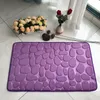 Carpet Cobblestone Embossed Bathroom Bath Mat Non-slip Carpets In Wash Basin Bathtub Side Floor Rug Shower Room Doormat Memory Foam Pad 230829