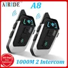 AIRIDE A8 Easy Rider Motorcycle Helmet Intercom Stereo Headset for Radios Interphone Function is the Same as Vimoto V8S Q230830