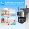 IP -kameror Movols 8MP Three Lens WiFi Camera 10x Optical Zoom Outdoor PTZ Auto Tracking Waterproof Security CCTV Surveillance 230830