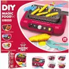 Cucine Play Food Bambini simulazione di suoni e luci fornello a induzione cibo che cambia colore cucina set di stoviglie per cottura forno giocattoli 230830