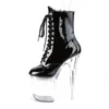 Boots Fashion Sexy Knight Female 8 Inch High Heel Platform Ankle Boots For Women Autumn Winter Shoes 20cm Black Pole Dancing Boots 230829
