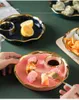 Teller, Keramik-Knödelteller mit Saucenschale, 20,3 cm, Sushi-Servier-Snack-Platte, Obst-Dessert-Tablett, Küchengeschirr