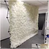 Couronnes de fleurs décoratives Arrivée 240x240 cm Haut de gamme Hortensia Flower Wall Set avec support DIY Décorations de fond de mariage Deliv Ot9Qq