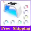 Face Massager 7-color PDT LED pon heating threatens face and body mask machine salon for household skin rejuvenation and acne skin c 230829