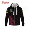 fw23 Mens Hoodies Sudadera con estampado 3D de F1 Racing Formula One para hombre chaqueta roja de equipo de carreras Sudadera con capucha para m