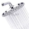 Bathroom Shower Heads 360 Swivel Rainfall Shower Head 8 Inch Ultra-Thin Pressure Boosting Water Saving Showerhead Adjustable Replacement for Bathroom x0830