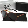 Мода Audi Top Sunglasses Мужские поляризованные солнцезащитные очки водителя водителя Жаба с логотипом и коробкой